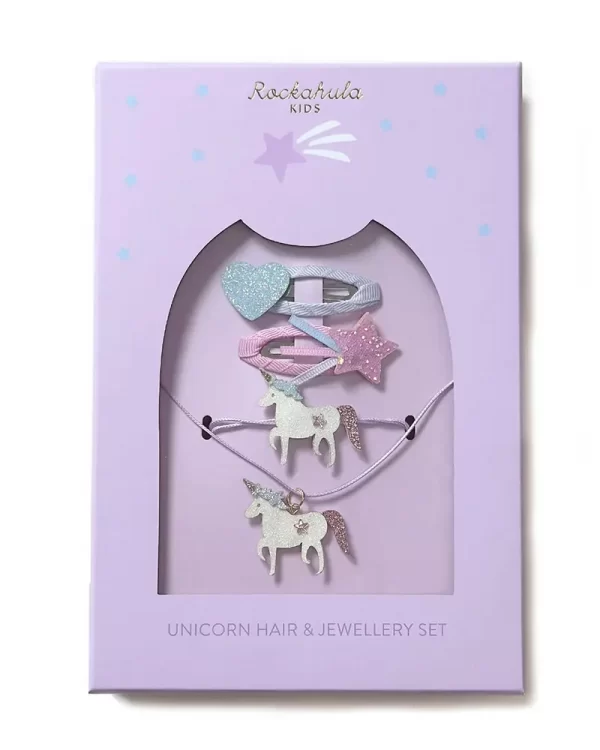 Haar & sieraden set Unicorn | Rockahula