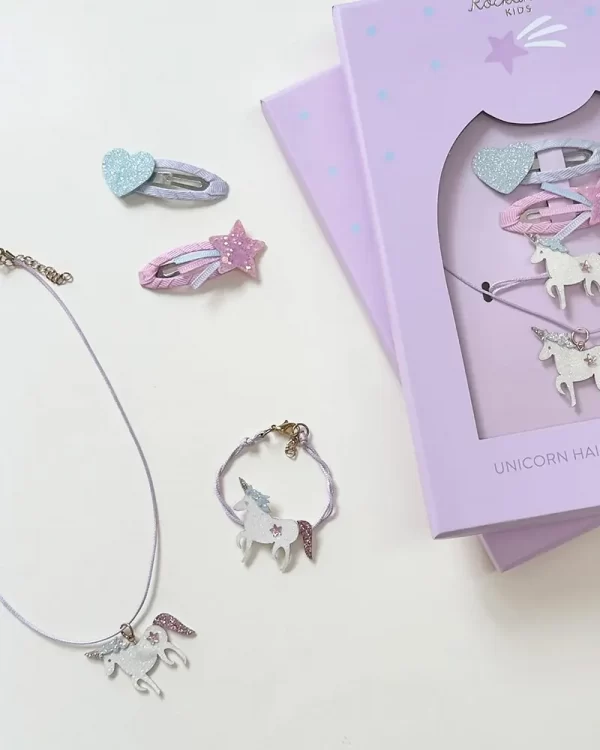 Haar & sieraden set Unicorn | Rockahula - Afbeelding 2