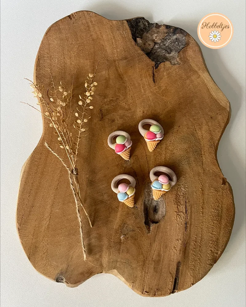 Haarelastiekjes Icecream