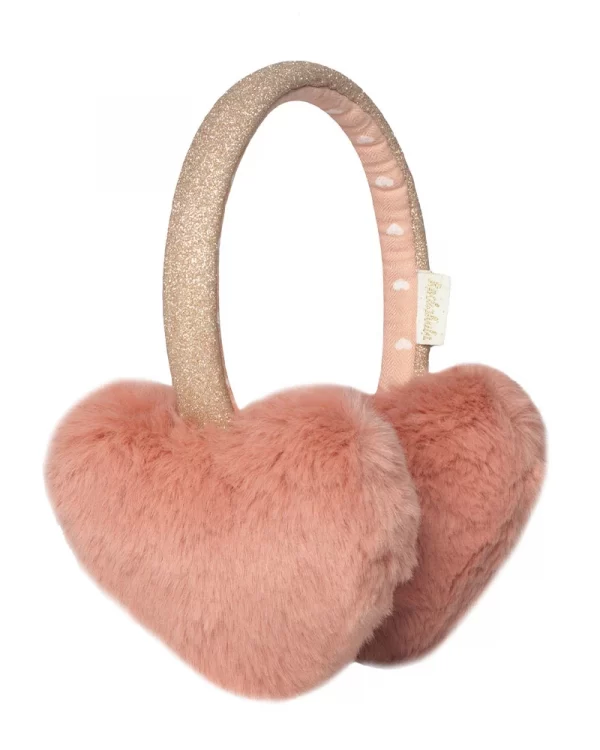 Fluffy heart earmuffs | Rockahula