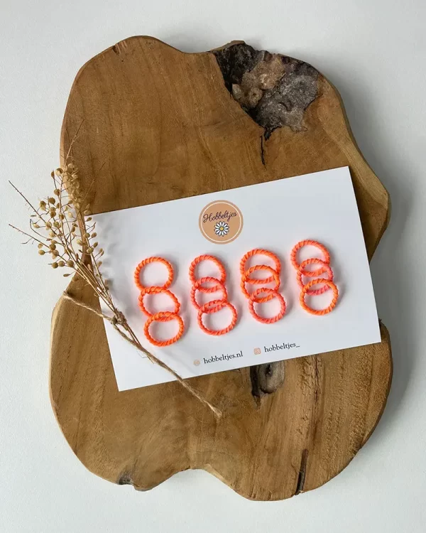 Mini Haarelastiekjes - Oranje