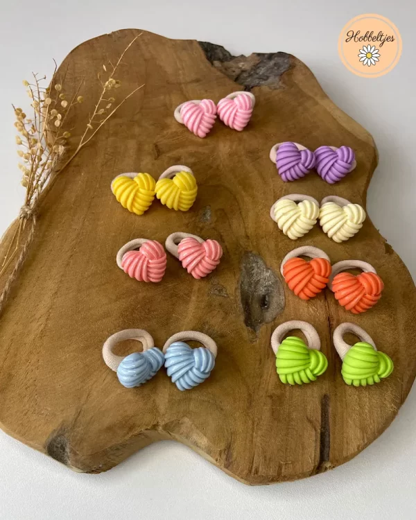 Haarelastiekjes Hartjes